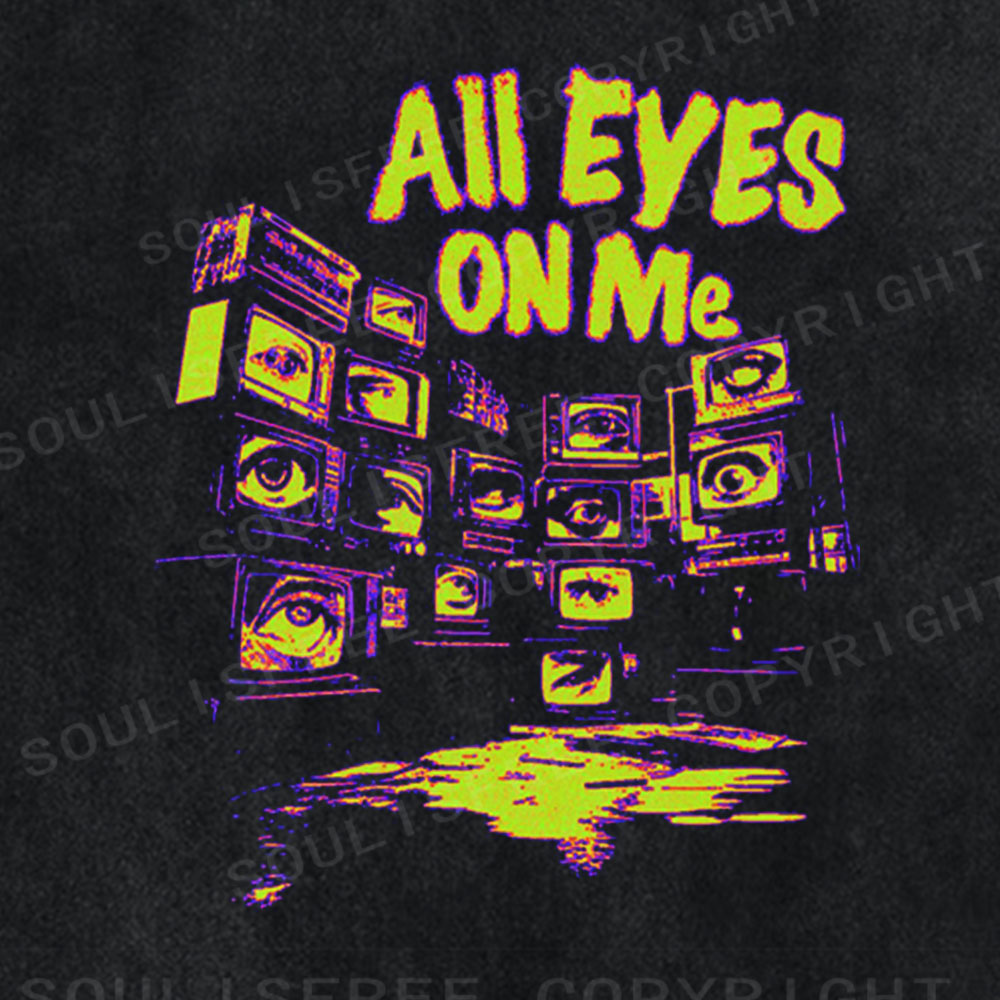 Soulisfree All Eyes On Me Graphic Washed Tee