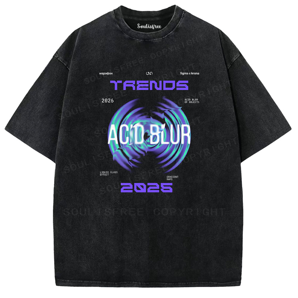 Soulisfree The Blurred Future Washed Tee