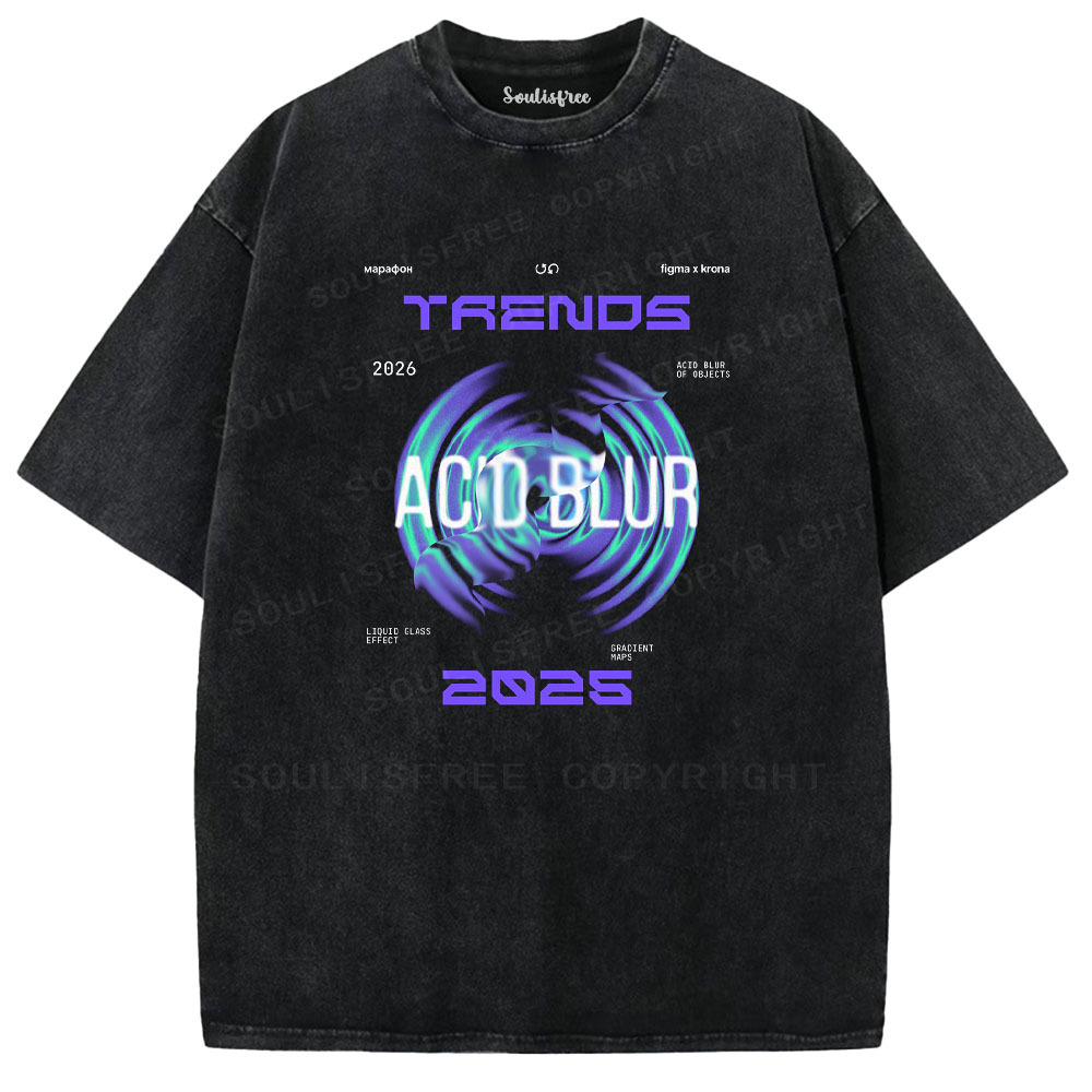 Designed Soulisfree  Washed Tee（水洗T模板） | Soulisfree