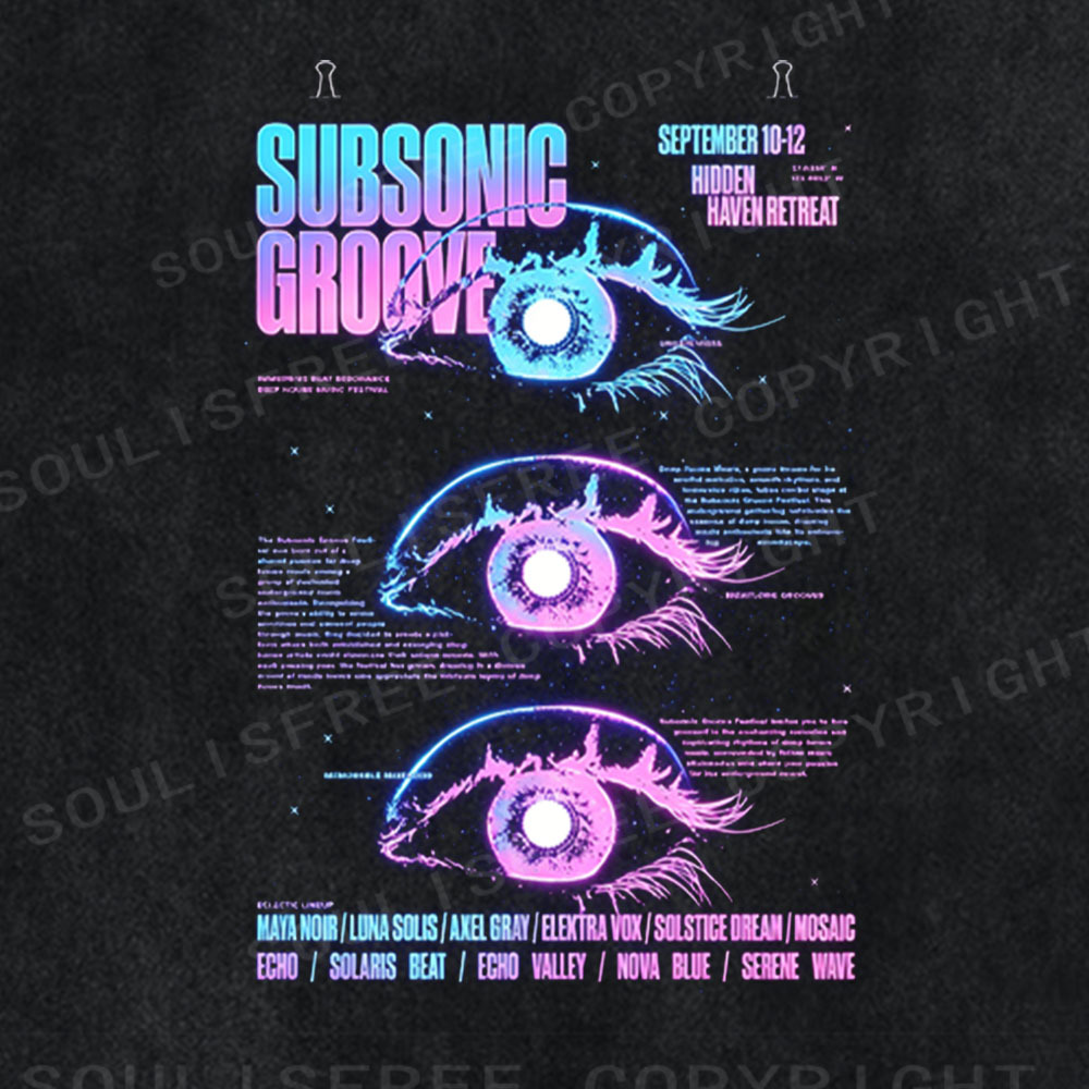 Soulisfree Subsonic Groove Festival Washed Tee