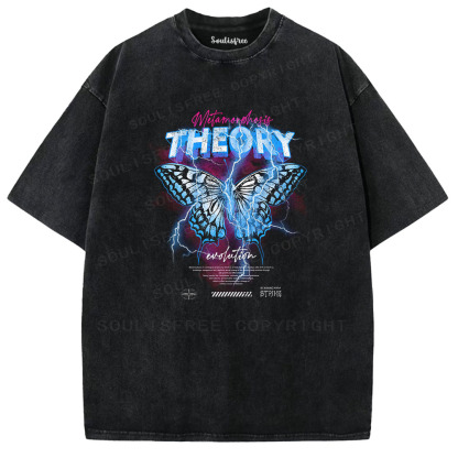 Soulisfree Lightning Butterfly Washed Tee