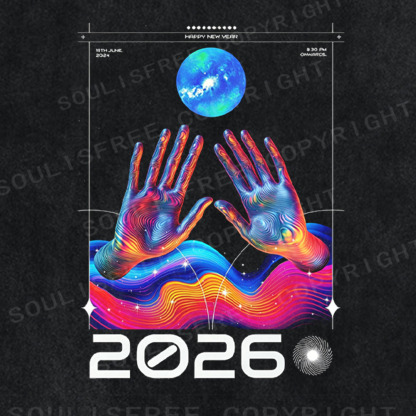 Soulisfree 2026 Future Hands Graphic Washed Tee