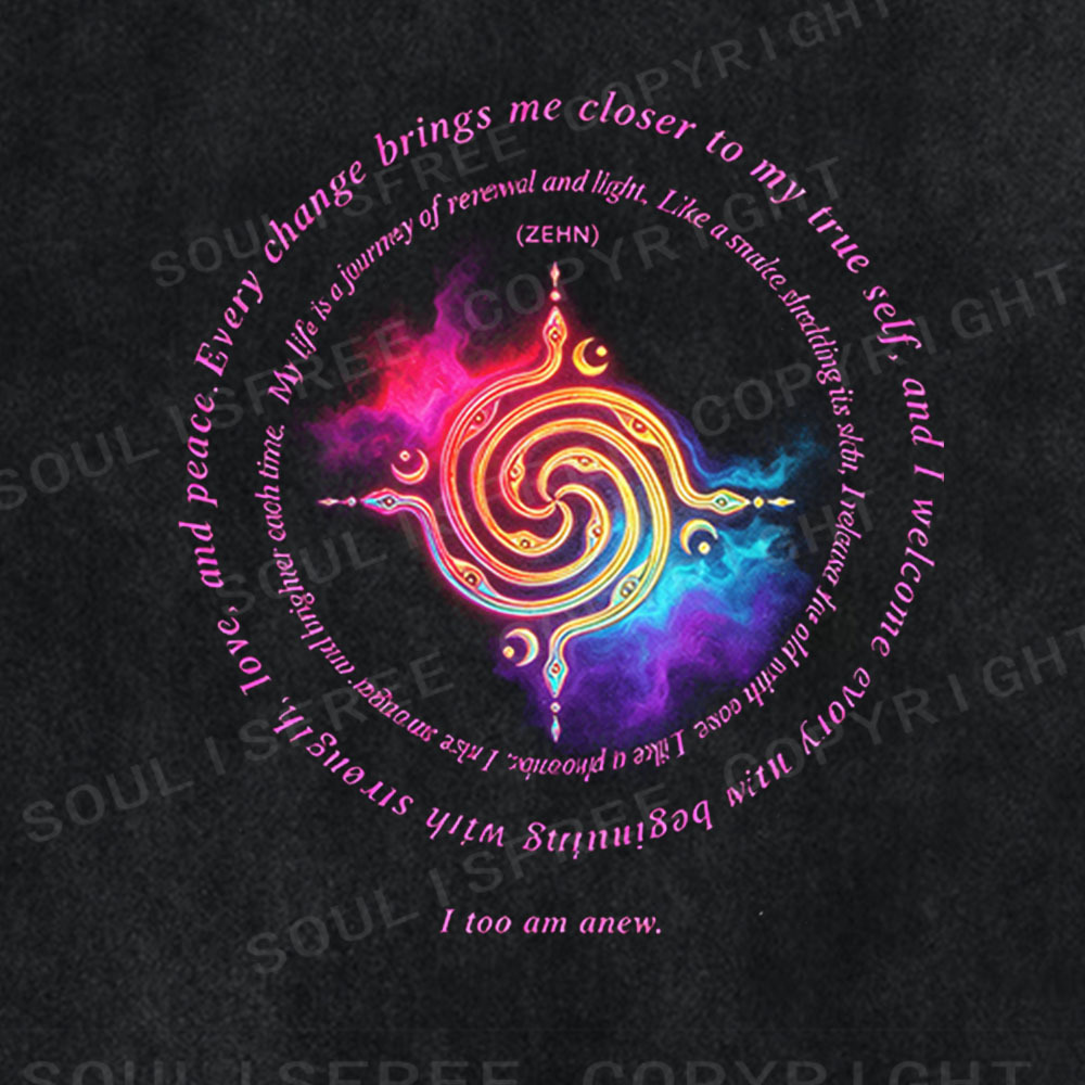 Soulisfree Mystical Nebula Symbol Graphic Washed Tee