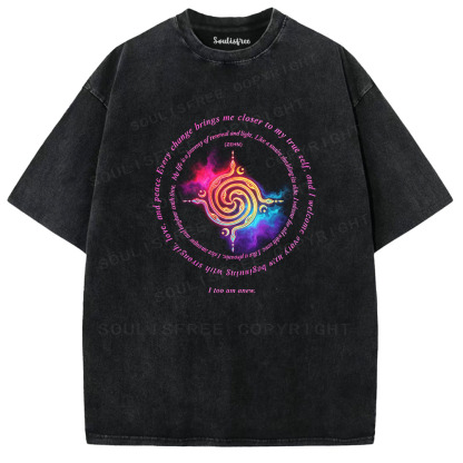 Soulisfree Mystical Nebula Symbol Graphic Washed Tee