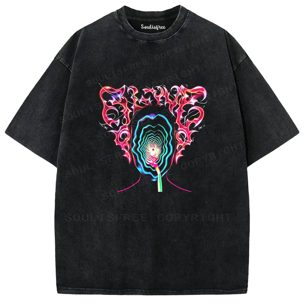 Designed Soulisfree  Washed Tee（水洗T模板） | Soulisfree