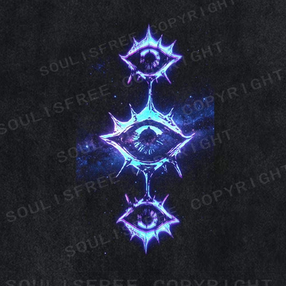 Soulisfree Triple Eye Totem Washed Tee