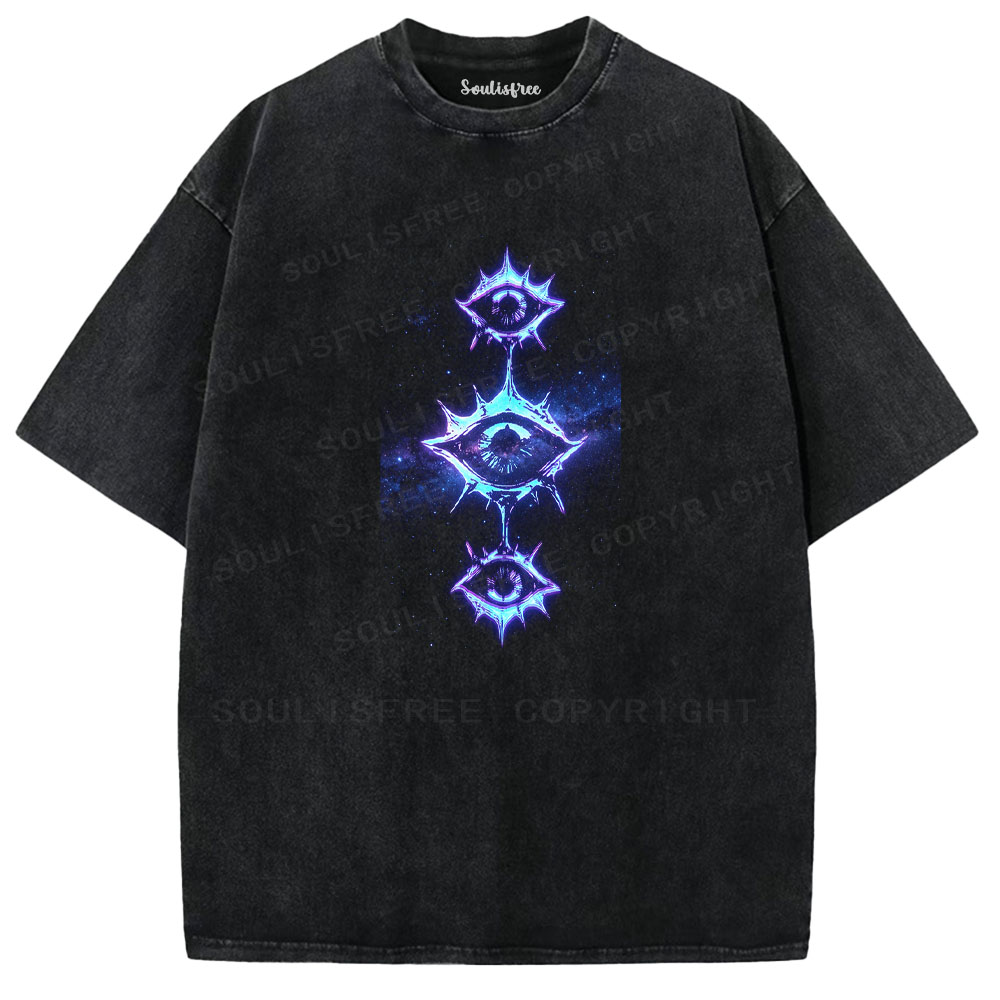 Soulisfree Triple Eye Totem Washed Tee