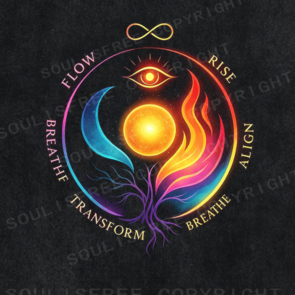 Soulisfree Spiritual Mandala Circle Washed Tee