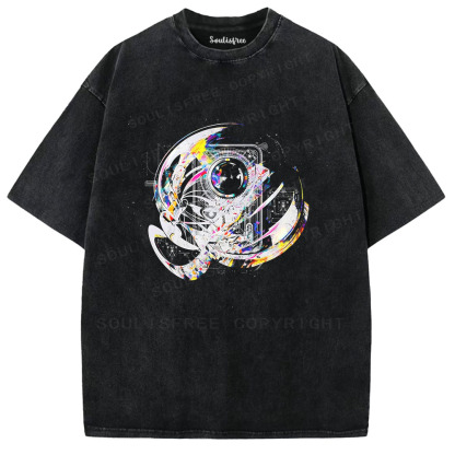 Soulisfree Cosmic Camera Lens Washed Tee