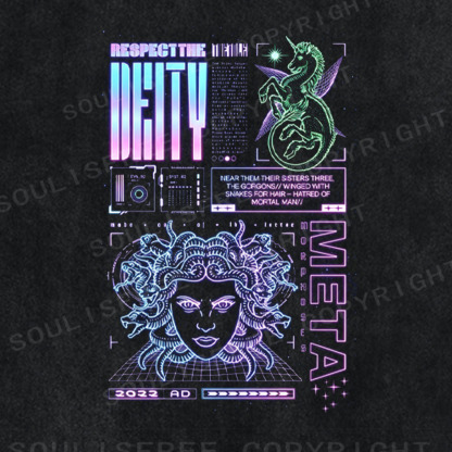 Soulisfree Cyber Mythology Interface Washed Tee