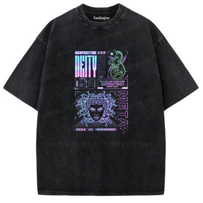 Soulisfree Cyber Mythology Interface Washed Tee