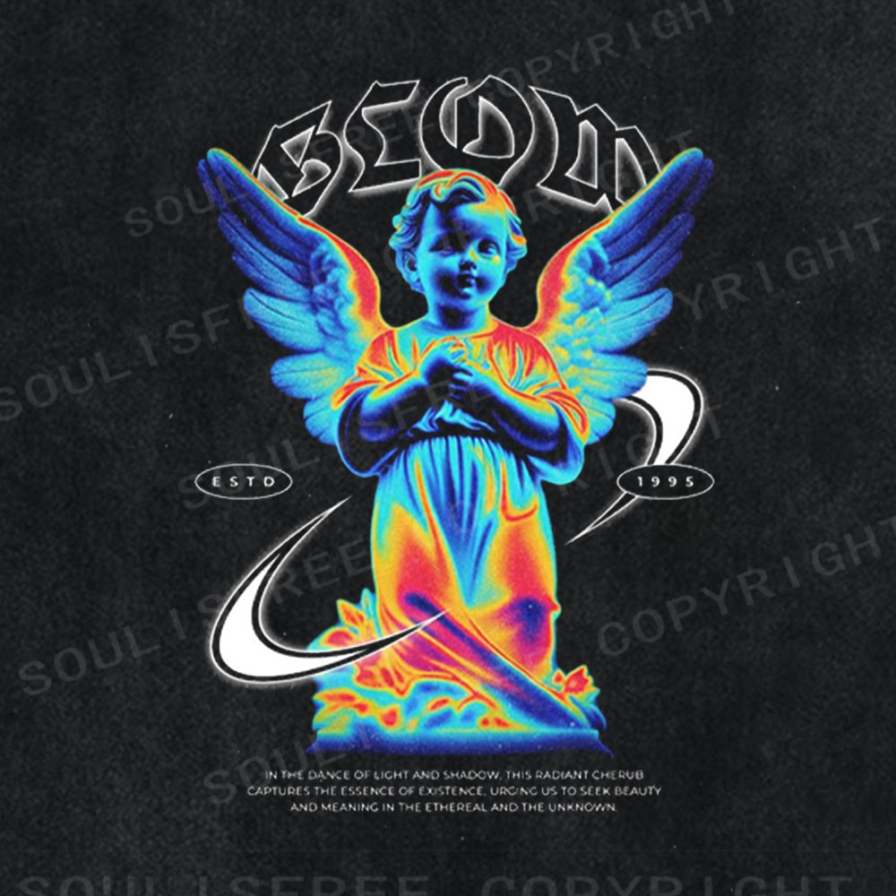 Soulisfree Vintage Wash Cherub Washed Tee