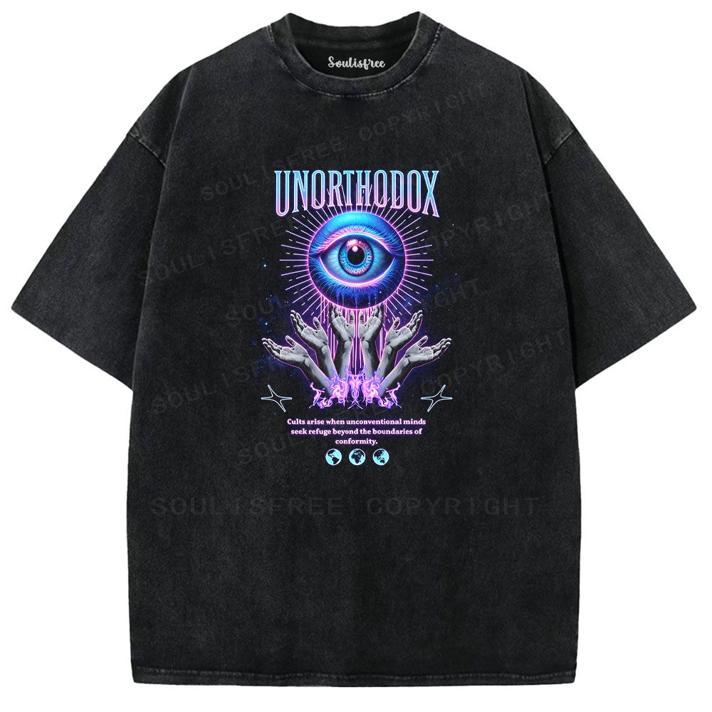 Soulisfree Beyond Conformity Aesthetic Washed Tee