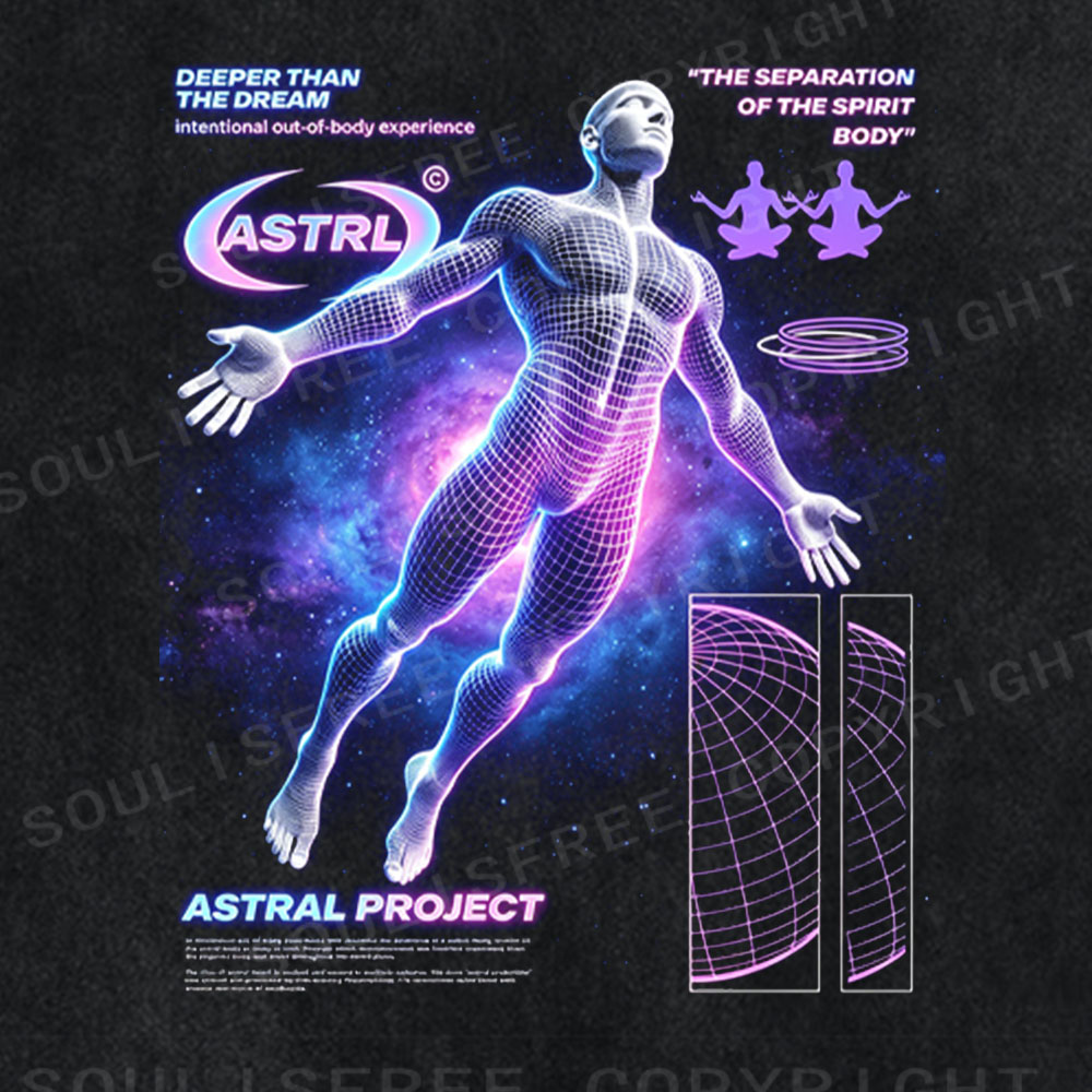Soulisfree Astral Projection Cyber Washed Tee
