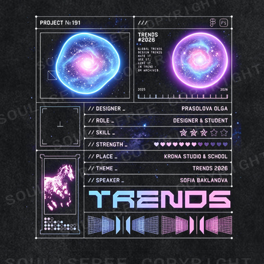 Soulisfree Future Trends Data Washed Tee