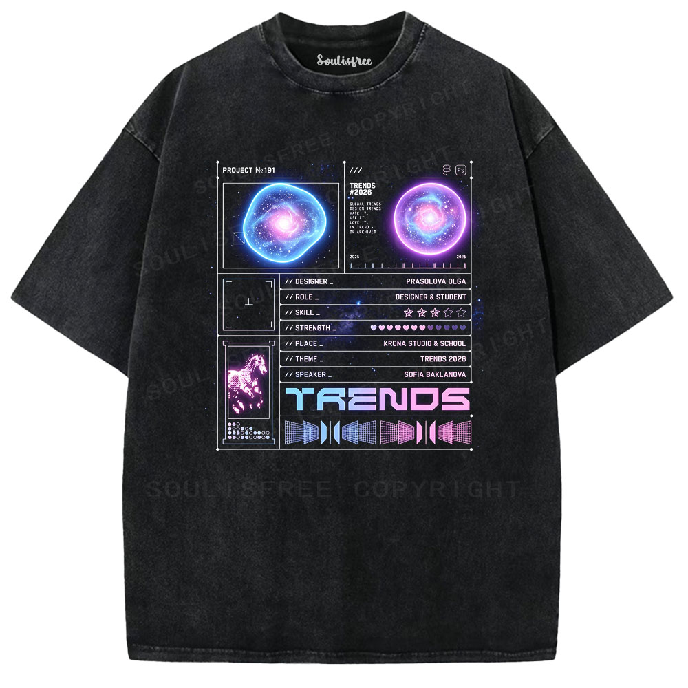Soulisfree Future Trends Data Washed Tee