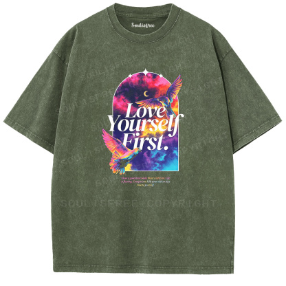 Soulisfree Love Yourself First  Washed Tee