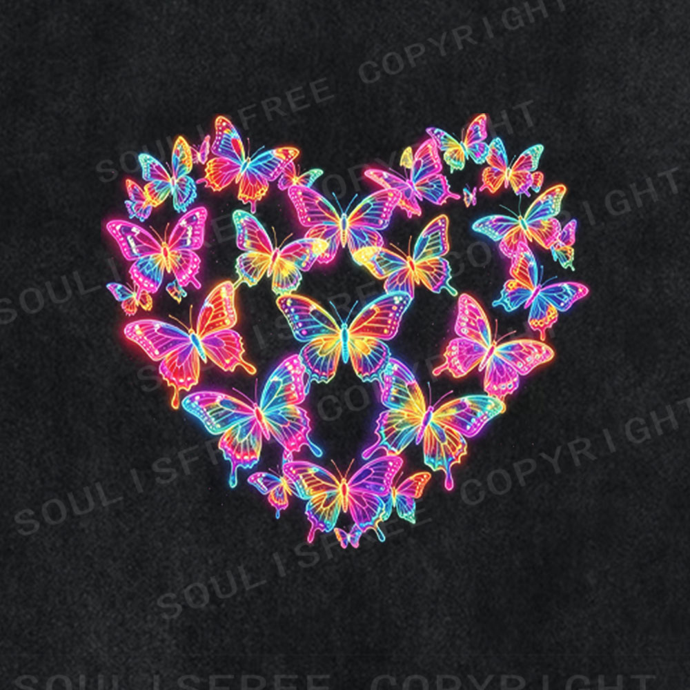 Soulisfree Colorful Love Washed Tee