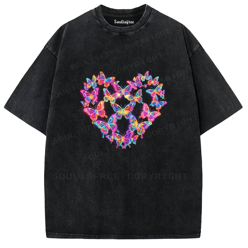 Soulisfree Colorful Love Washed Tee