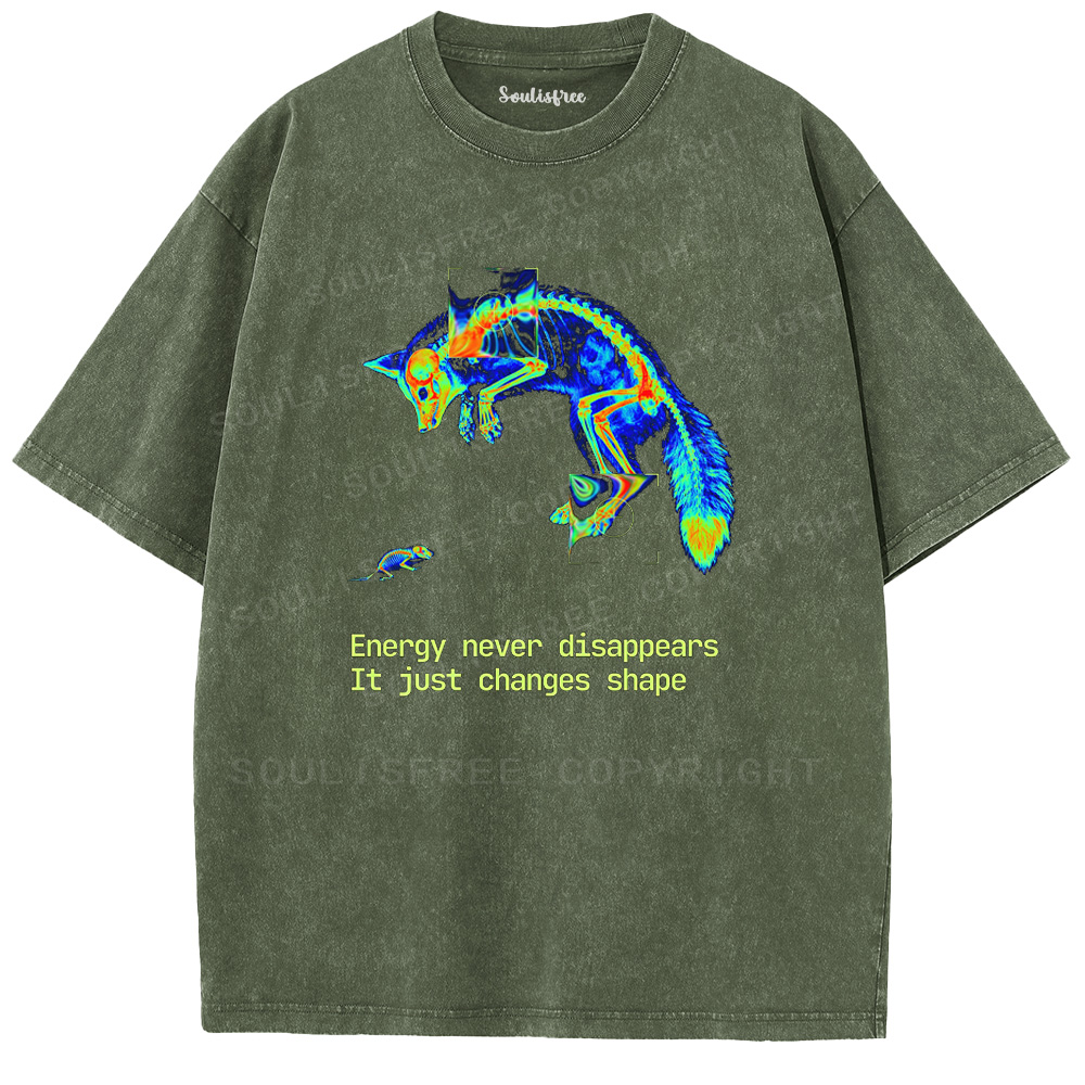 Soulisfree Thermal Vision Fox  Washed Tee
