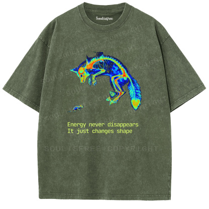 Soulisfree Thermal Vision Fox  Washed Tee