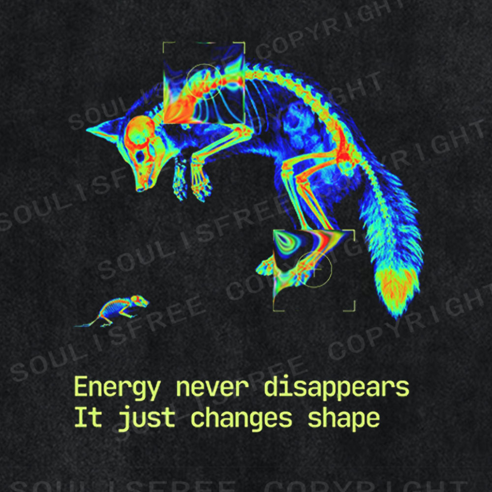 Soulisfree Thermal Vision Fox  Washed Tee