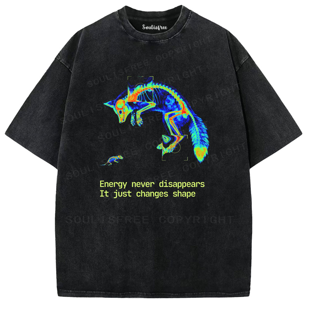 Soulisfree Thermal Vision Fox  Washed Tee