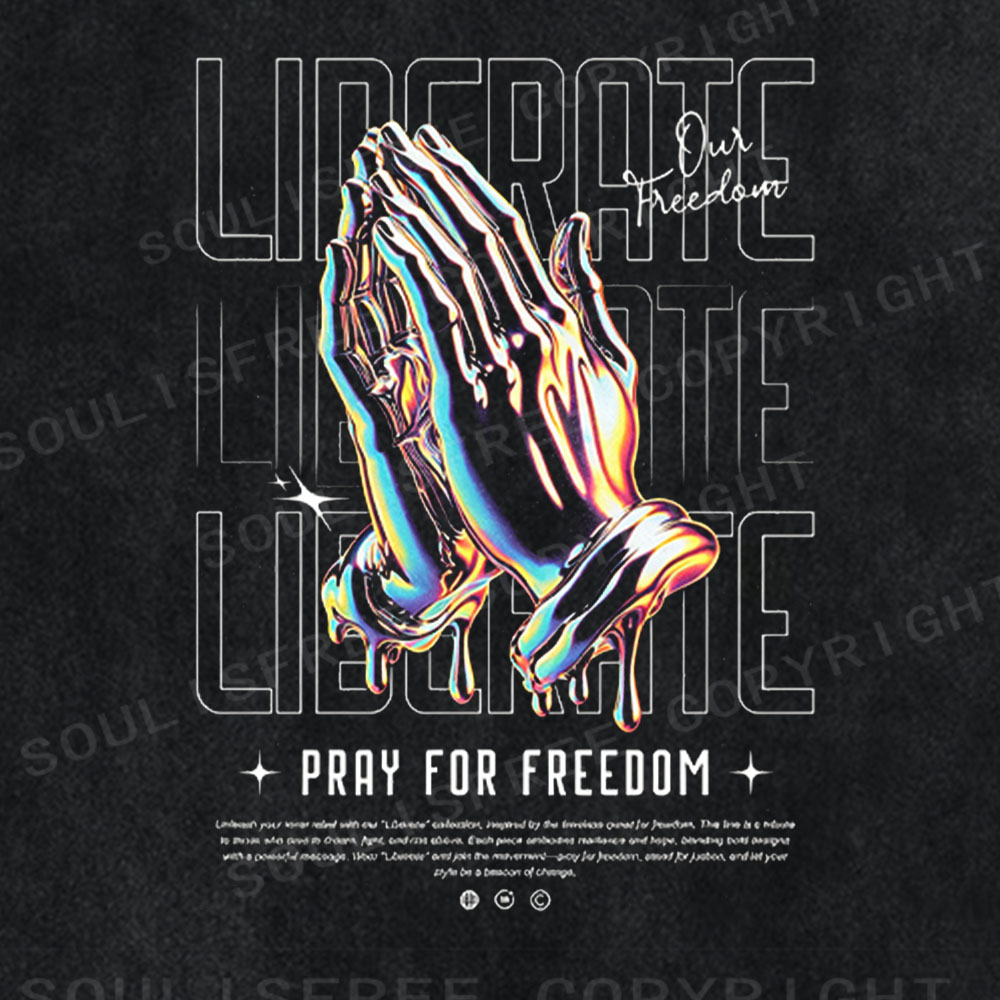 Soulisfree Pray for Freedom  Washed Tee