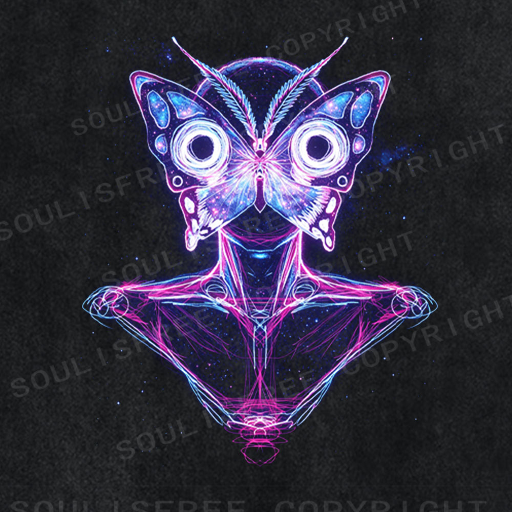 Soulisfree Neon Meditation Aesthetic Washed Tee