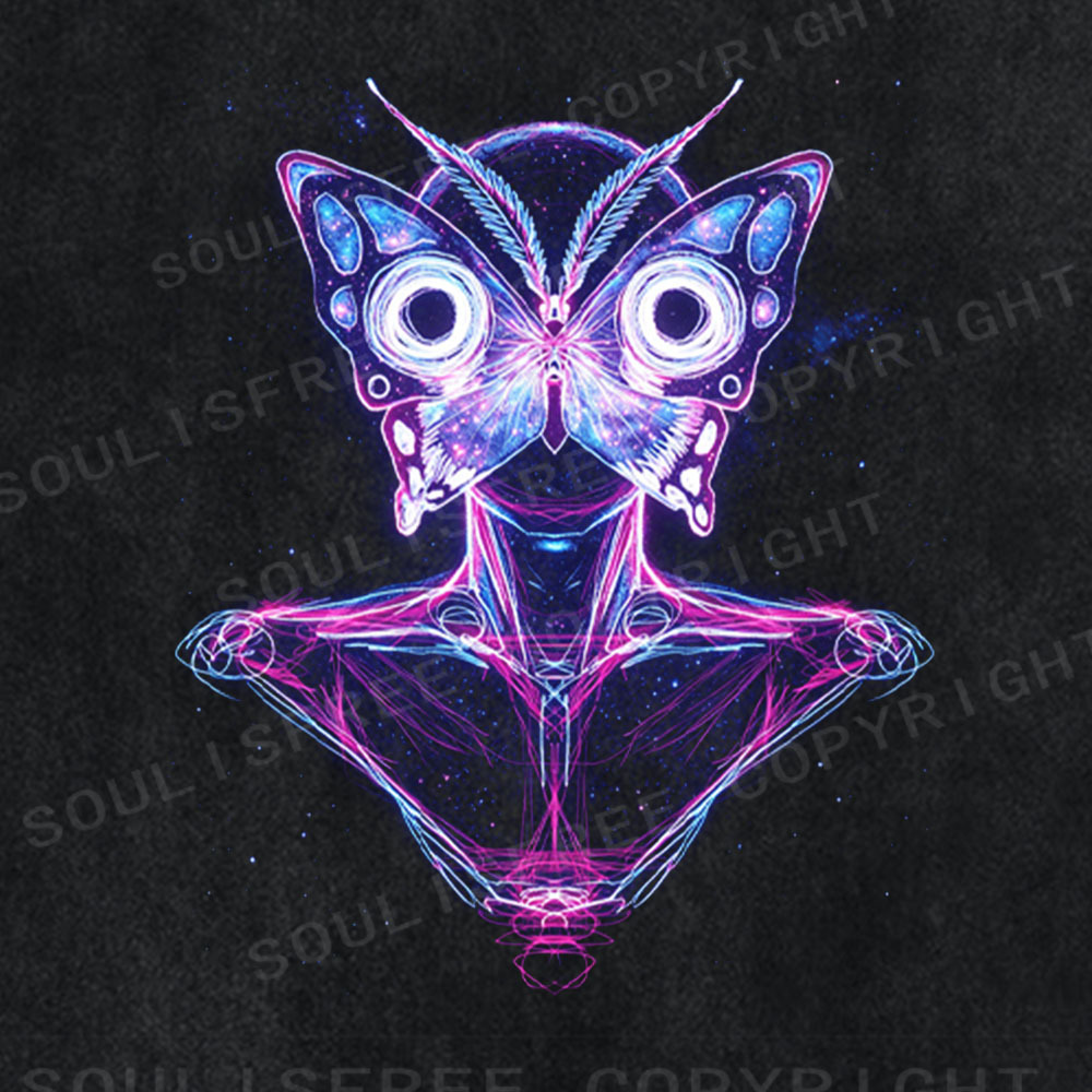 Soulisfree Neon Meditation Aesthetic Washed Tee