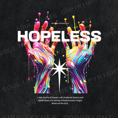 Soulisfree Hopeless Hands Graphic Washed Tee