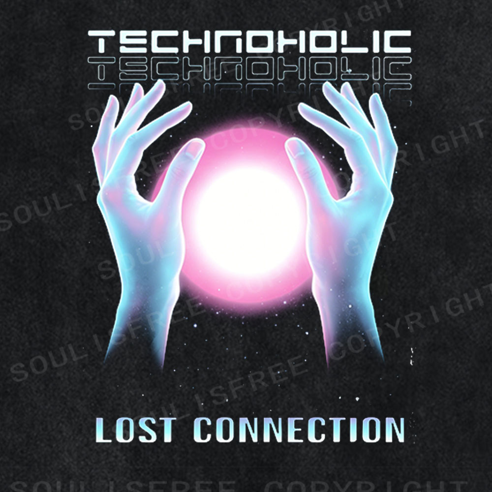 Soulisfree Technoholic Lost Connection Washed Tee