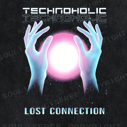Soulisfree Technoholic Lost Connection Washed Tee
