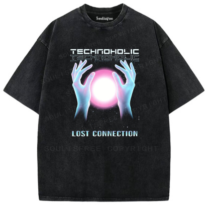 Soulisfree Technoholic Lost Connection Washed Tee