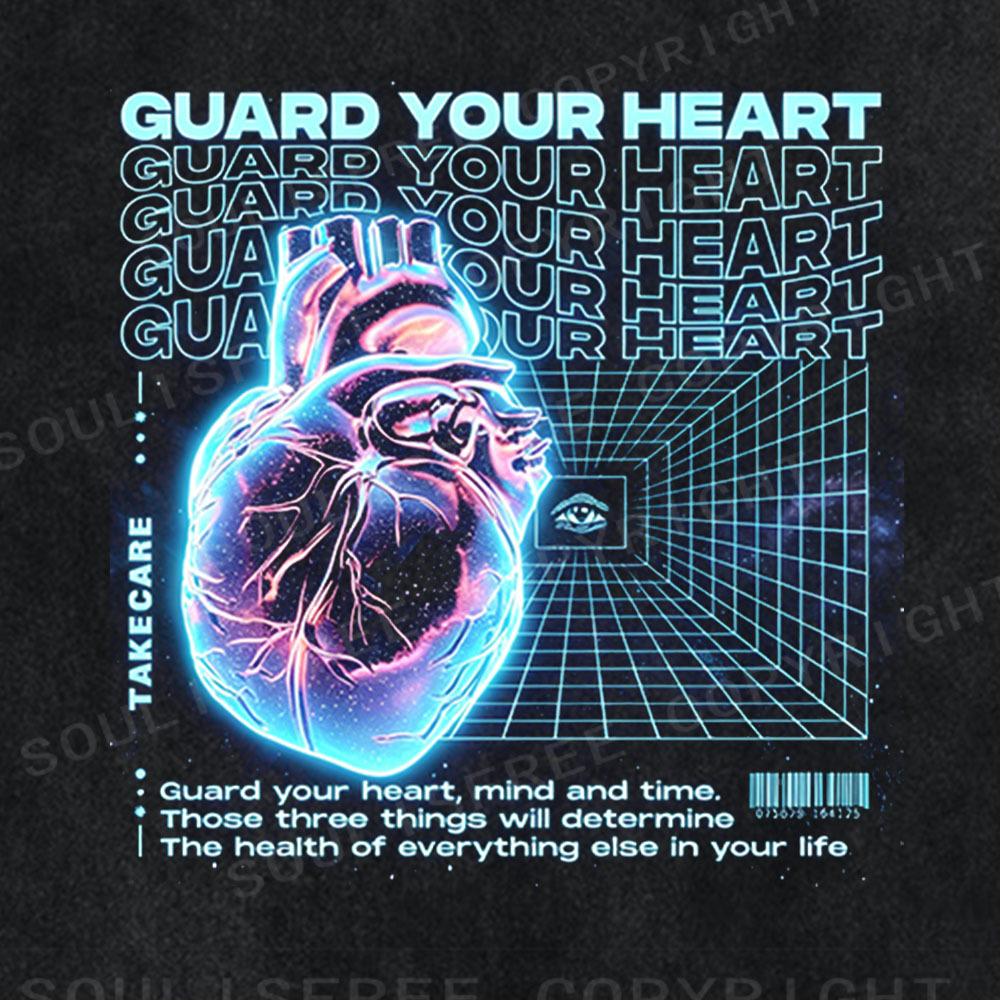 Soulisfree Cybernetic Heart Guardian Washed Tee