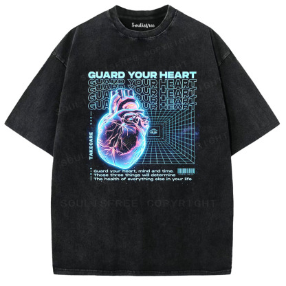 Soulisfree Cybernetic Heart Guardian Washed Tee