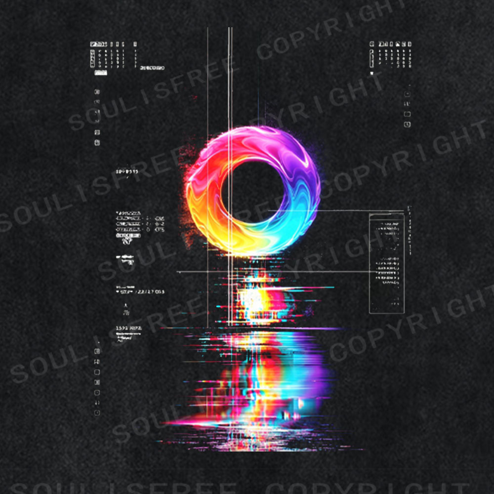 Soulisfree Cyberpunk Signal Error Washed Tee