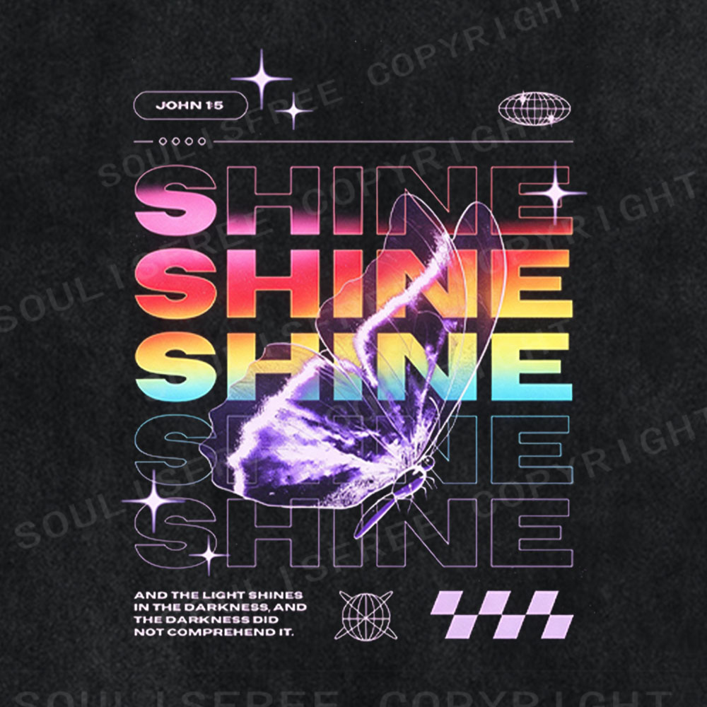 Soulisfree Let Your Light Shine Washed Tee