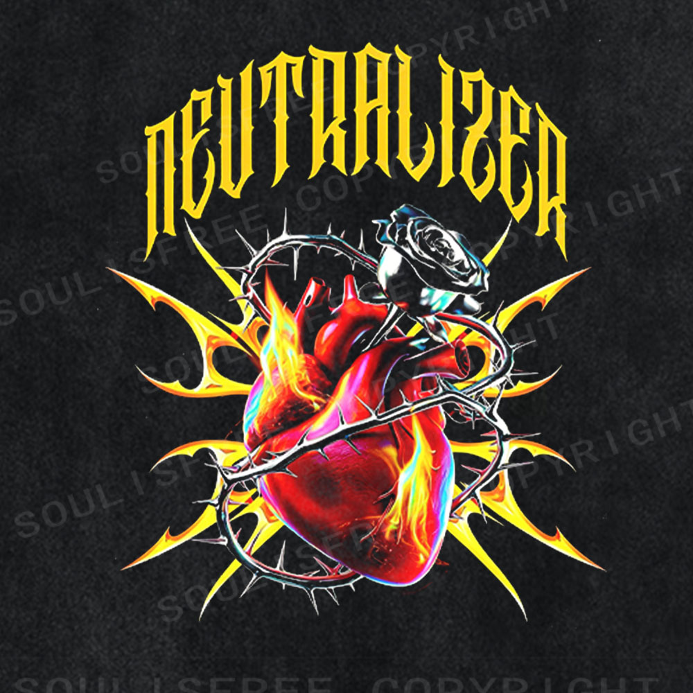 Soulisfree Heart of Rebellion Washed Tee