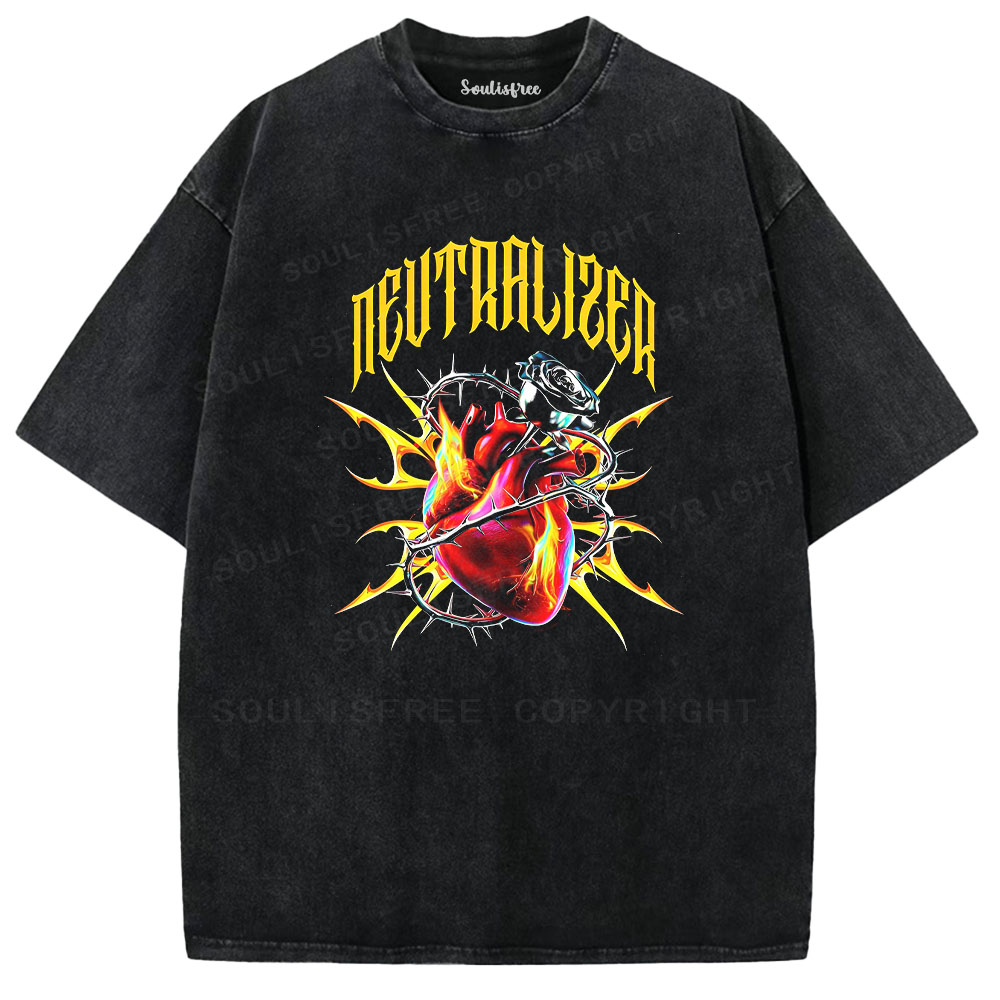 Soulisfree Heart of Rebellion Washed Tee