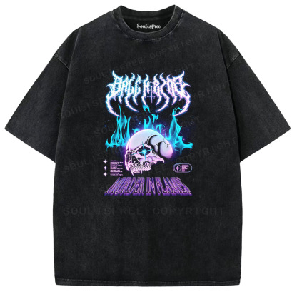 Soulisfree Murder In Flames Washed Tee