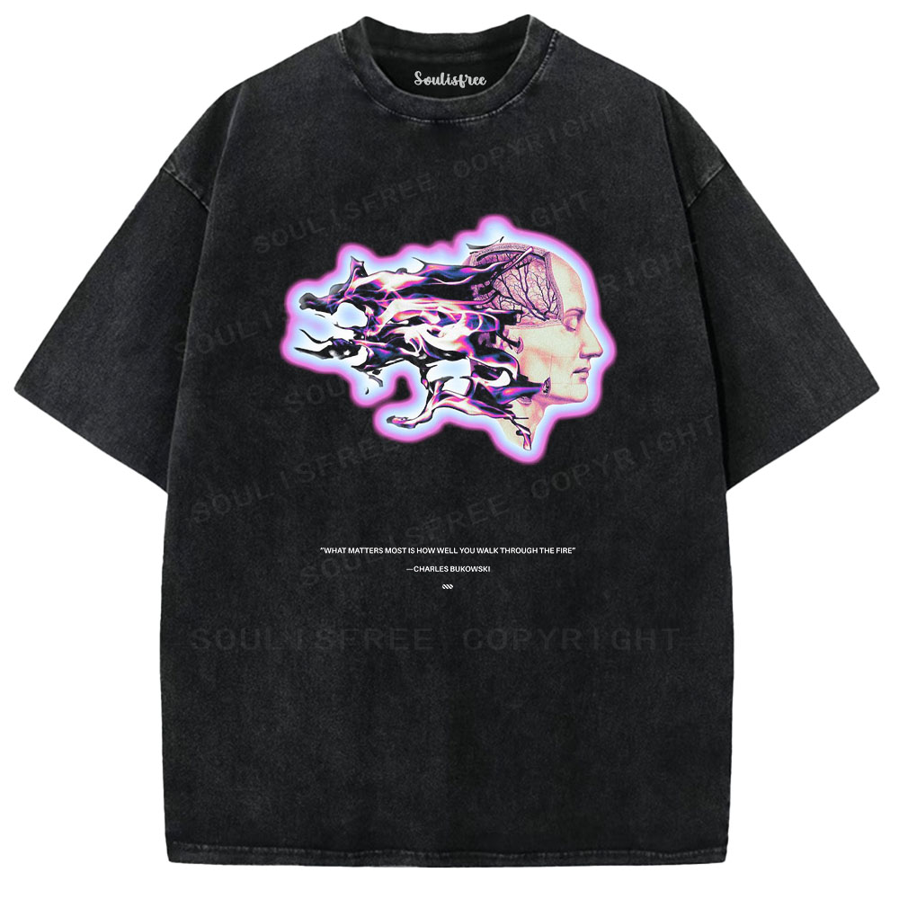 Soulisfree Walk Through The Fire Washed Tee