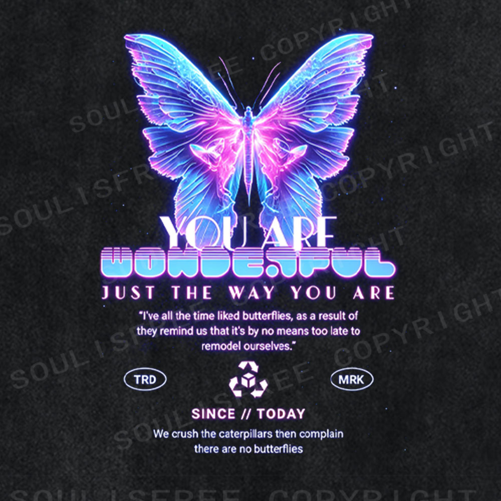 Soulisfree You Are Wonderful Washed Tee