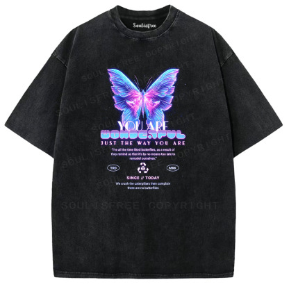 Soulisfree You Are Wonderful Washed Tee
