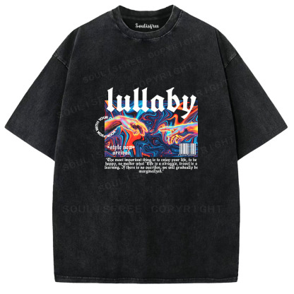 Soulisfree Acid Wash Hands Graphic Washed Tee