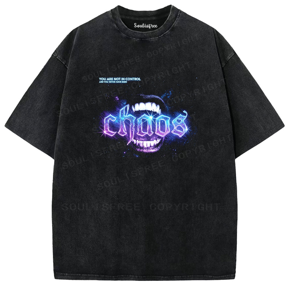Soulisfree You Are Not In Control Washed Tee
