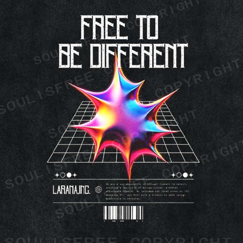 Soulisfree Free To Be Different Washed Tee