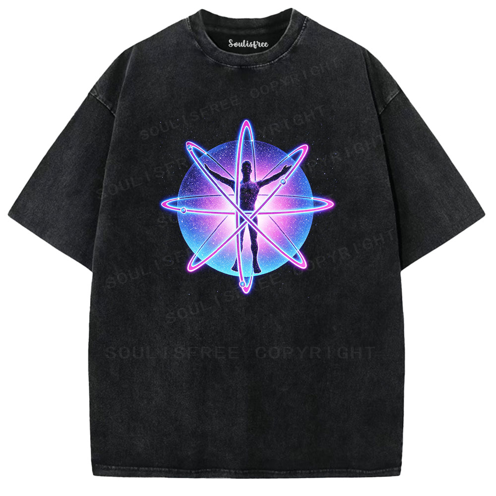 Soulisfree Cyberpunk Orbit Vintage Washed Tee
