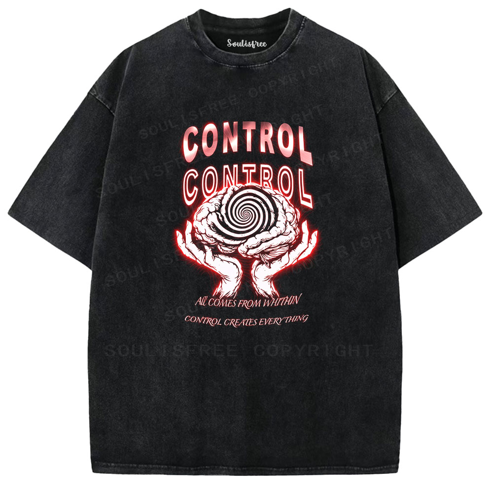 Soulisfree Hypnotic Void Washed Tee