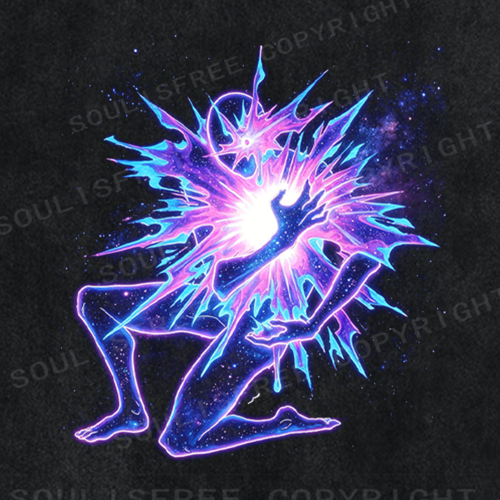 Soulisfree Cosmic Energy Burst Washed Tee